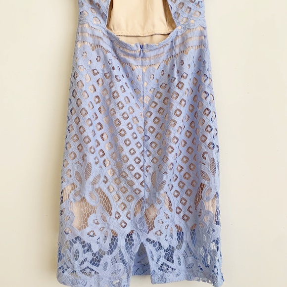 Lulus Steal A Kiss Lace Blue Bodycon Mini Dress - Picture 12 of 16